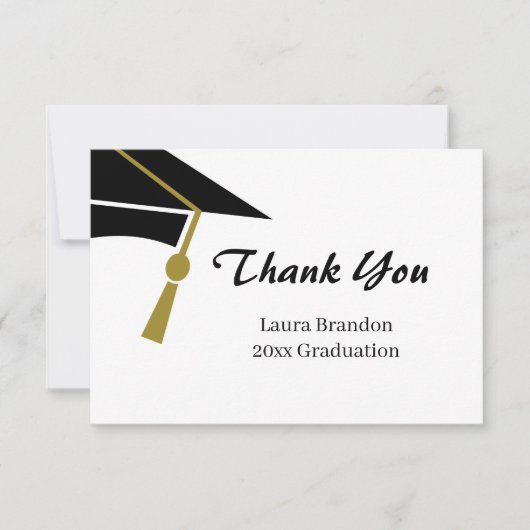 Afstuderen Hartelijk dank Bedankkaart (Voorkant)