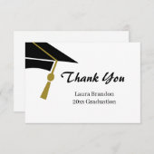 Afstuderen Hartelijk dank Bedankkaart (Voorkant / Achterkant)