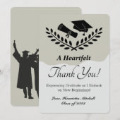 Afstuderen Hartelijk dank Bedankkaart (Voorkant / Achterkant)