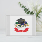 Afstuderen Hartelijk dank Bedankkaart (Staand voorkant)