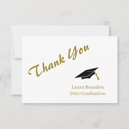 Afstuderen Hartelijk dank Bedankkaart (Voorkant)