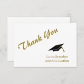 Afstuderen Hartelijk dank Bedankkaart (Voorkant / Achterkant)