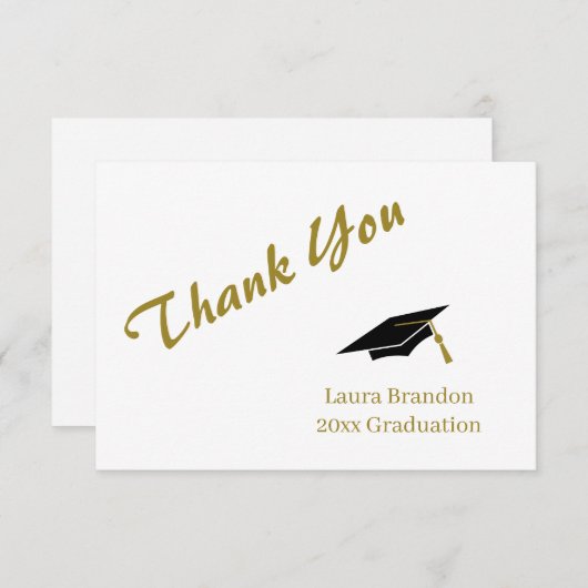 Afstuderen Hartelijk dank Bedankkaart (Voorkant / Achterkant)