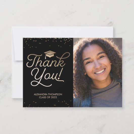 Afstuderen Hartelijk dank - Foto, bericht Kaart (Voorkant)