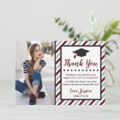 Afstuderen - Hartelijk dank - Kaart met foto | Mar (Staand voorkant)