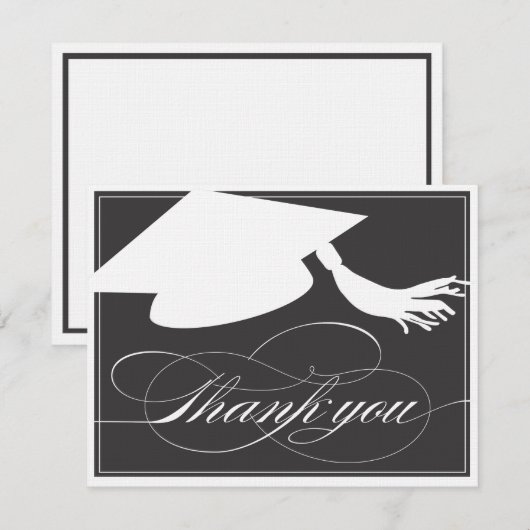 Afstuderen - Hartelijk dank - Vaste notitiekaart | Kaart (Voorkant / Achterkant)