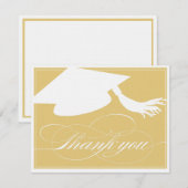 Afstuderen - Hartelijk dank - Vaste notitiekaart | Notitiekaartje (Voorkant / Achterkant)