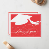 Afstuderen - Hartelijk dank - Vaste notitiekaart | Notitiekaartje (Voorkant / Achterkant in situ)