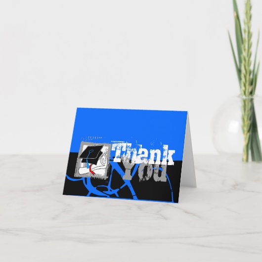 Afstuderen Hartelijk dank voor uw creditcard Diplo Bedankkaart (Voorkant)