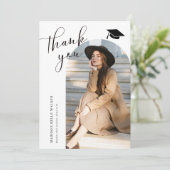 Afstuderen Hartelijk dank! White Arch Bedankkaart (Staand voorkant)