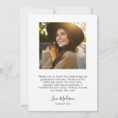 Afstuderen Hartelijk dank! White Arch Bedankkaart (Achterkant)