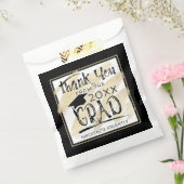 Afstuderen Hartelijk dank, zwart Gold Hand met bri Bedankzakje (Gezegeld)