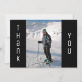 Afstuderen Hartelijk dank, zwart-wit Afstudeerder  Aankondiging (Voorkant)