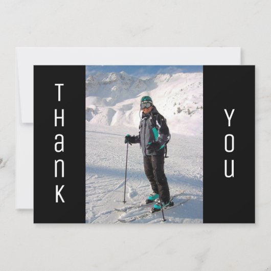 Afstuderen Hartelijk dank, zwart-wit Afstudeerder  Aankondiging (Voorkant)