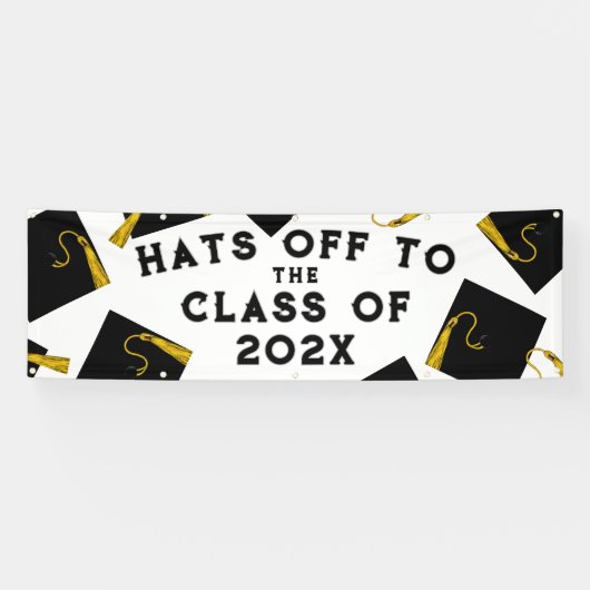 Afstuderen hecht hogere klasse spandoek (Horizontaal)