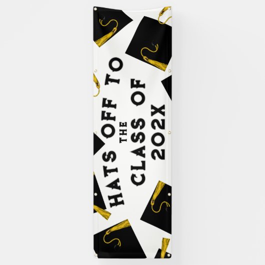 Afstuderen hecht hogere klasse spandoek (Verticaal)