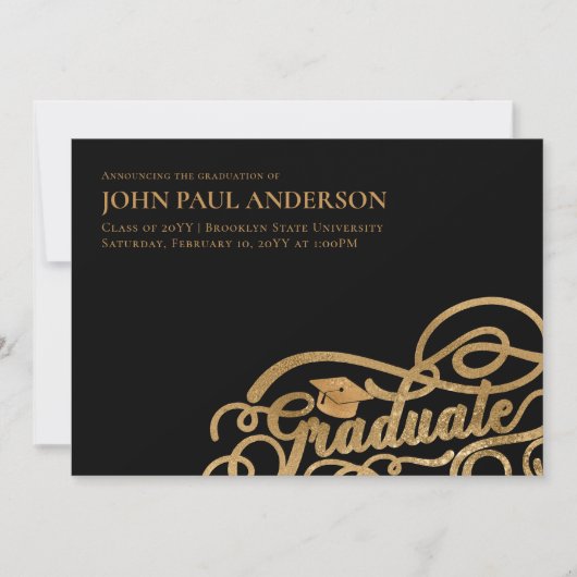 Afstuderen het Afstudeerder van het Afstuderen van Aankondiging (Voorkant)