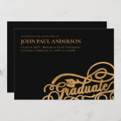 Afstuderen het Afstudeerder van het Afstuderen van Aankondiging (Voorkant / Achterkant)