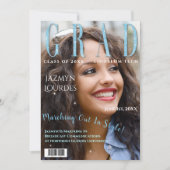 Afstuderen het Afstuderen van de Foto van het Hoes Aankondiging (Voorkant)