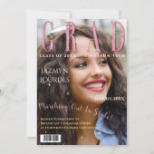 Afstuderen het Afstuderen van de Foto van het Hoes Aankondiging (Voorkant)