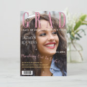 Afstuderen het Afstuderen van de Foto van het Hoes Aankondiging (Staand voorkant)