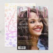 Afstuderen het Afstuderen van de Foto van het Hoes Aankondiging (Voorkant / Achterkant)