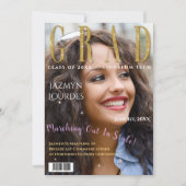 Afstuderen het Afstuderen van de Foto van het Hoes Aankondiging (Voorkant)