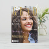 Afstuderen het Afstuderen van de Foto van het Hoes Aankondiging (Staand voorkant)