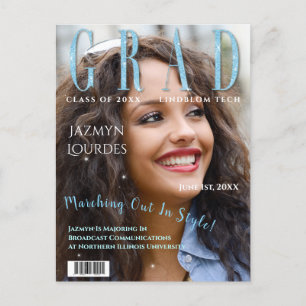 Afstuderen het Afstuderen van de Foto van het Hoes Briefkaart