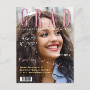 Afstuderen het Afstuderen van de Foto van het Hoes Briefkaart