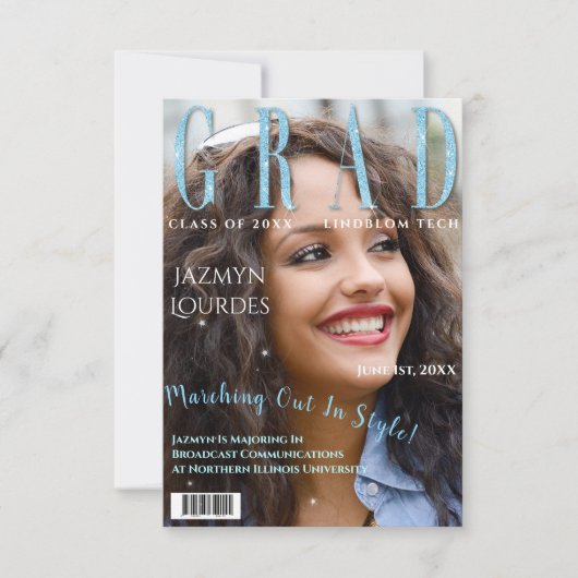 Afstuderen het Afstuderen van de Foto van het Hoes Kaart (Voorkant)