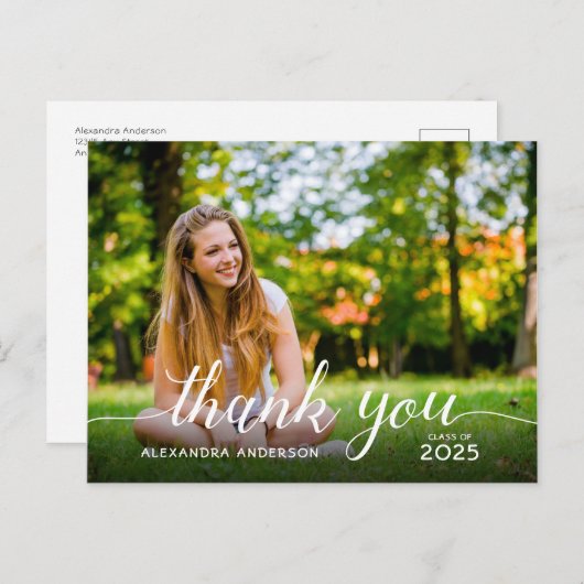 Afstuderen het Afstuderen van de Foto van het Manu Briefkaart (Voorkant / Achterkant)