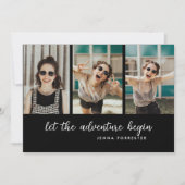 Afstuderen het avontuur beginnen | Drie foto's Kaart (Voorkant)