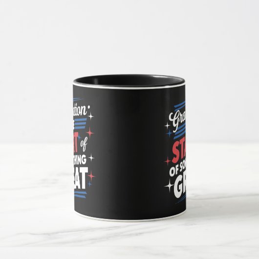 Afstuderen Het begin van iets groots Mok (Midden)