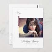 Afstuderen het Eenvoudige Afstuderen van de Foto Briefkaart (Voorkant / Achterkant)