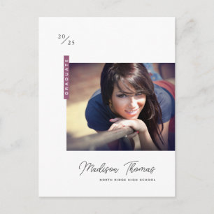 Afstuderen het Eenvoudige Afstuderen van de Foto Briefkaart