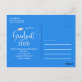 Afstuderen het Eenvoudige Manuscript van de Foto m Briefkaart (Achterkant)