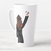 Afstuderen het houden van een Diploma Illustratie Latte Mok (Linkerhoek)