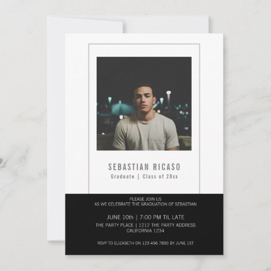 Afstuderen het Malplaatje van de Foto Gepersonalis Kaart (Voorkant)