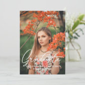 Afstuderen het Malplaatje van de Foto Gepersonalis Kaart (Staand voorkant)