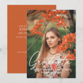 Afstuderen het Malplaatje van de Foto Gepersonalis Kaart (Voorkant / Achterkant)