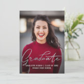 Afstuderen het Malplaatje van de Foto Gepersonalis Kaart (Staand voorkant)