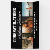 Afstuderen het Manuscript drie Zwarte Foto van Gef Spandoek (Verticaal)