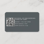 Afstuderen het Manuscript van de Handtekening van  Visitekaartje (Achterkant)