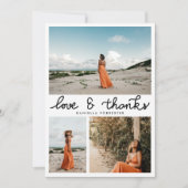 Afstuderen het Manuscript van Liefde en van Bedank Bedankkaart (Voorkant)