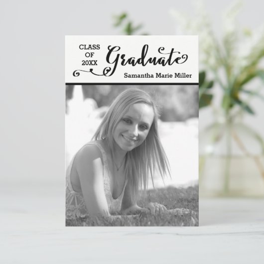 Afstuderen het Manuscript Verticaal - 3x5 Afstuder Kaart (Staand voorkant)