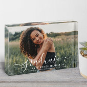 Afstuderen het Moderne Afstuderen van het Witte Ma Fotoblokken