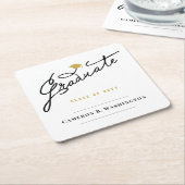 Afstuderen het Pet van het Afstudeerder van het Ma Kartonnen Onderzetters (Schuin)