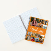 Afstuderen het Sinaasappel van het Afstuderen van Notitieboek (Binnen)