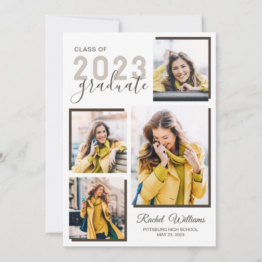 Afstuderen High School 2023 Fotoparty Uitnodiging (Voorkant)